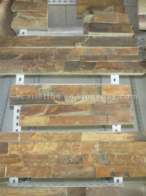 China Rust Slate Culture Stone Walling