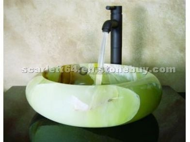 Green Onyx Round Sink Green Onyx Round Sink