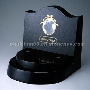 Black granite pet monument Black granite pet monument