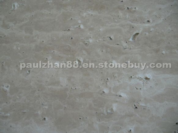 Beige travertine slab (vein cut) Beige travertine slab (vein cut)