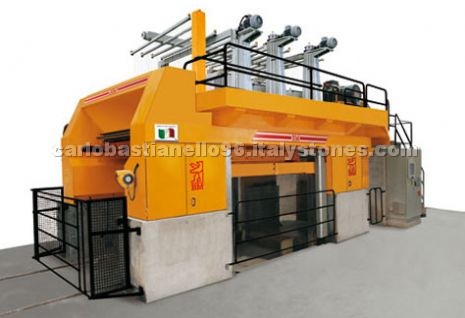 Gang saws for sawing marble and granite blocks