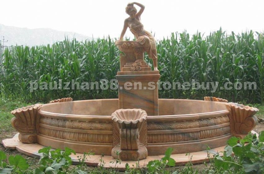 carved red marble fountain carved red marble fountain