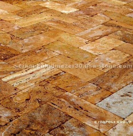 Gold Travertine pavers