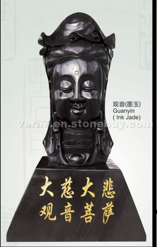 dark jade sculpture,black jade buddha dark jade sculpture,black jade buddha