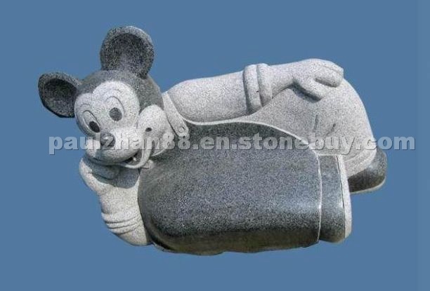 G654 micky mouse stone bench G654 micky mouse stone bench