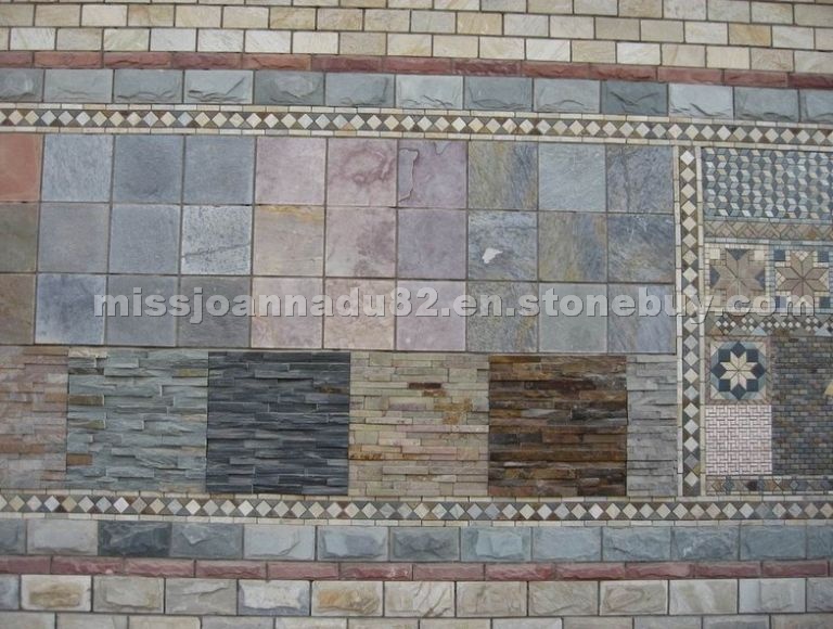Culture slate stone wall Culture slate stone wall