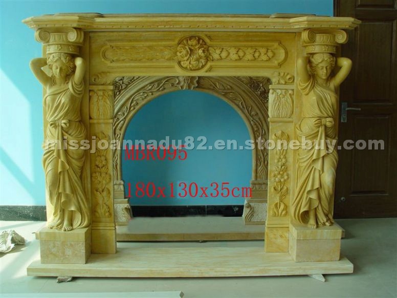 Yellow Fireplace Yellow Fireplace