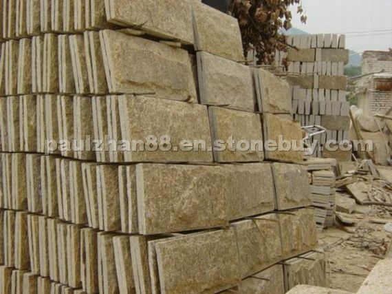 Natural yellow sandstone mushroom Natural yellow sandstone mushroom