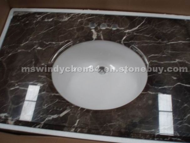 Coffee Brown Marble Vanity Top