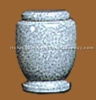 Large Gray Granite Urn