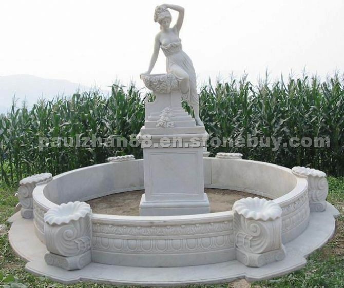carved white marble garden fountain carved white marble garden fountain