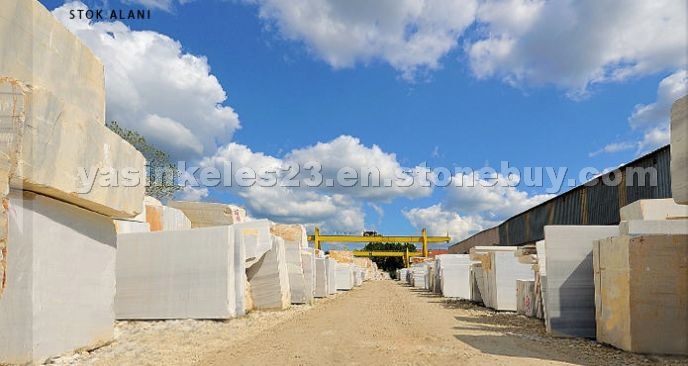 Turkish Beige Marble Blocks, Slabs