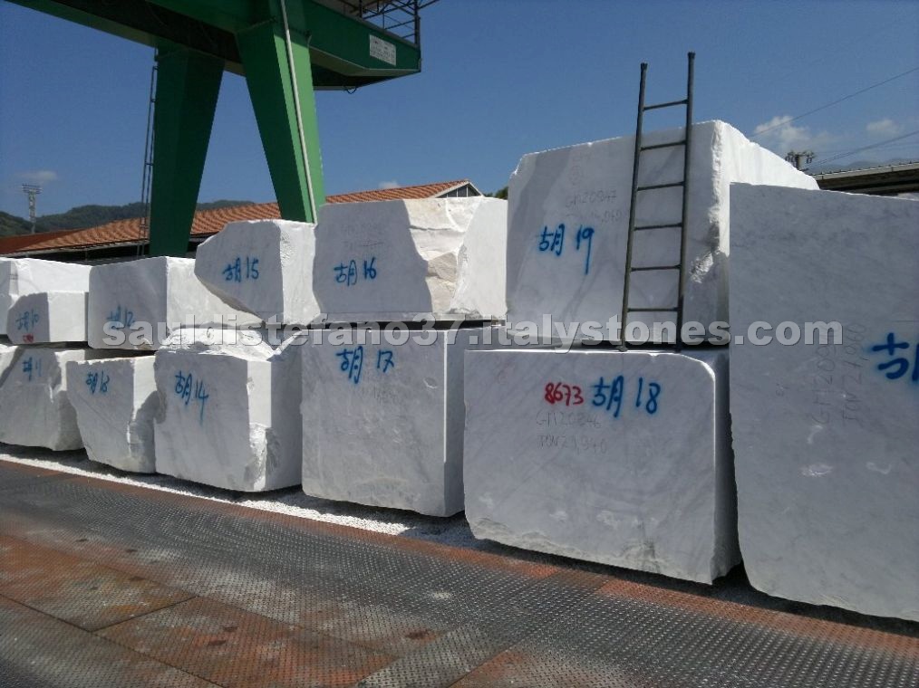 Carrara White Marble blocks