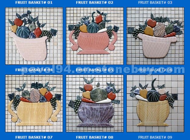 Mosaic Wall Tiles - Mosaic Fruit Baskets