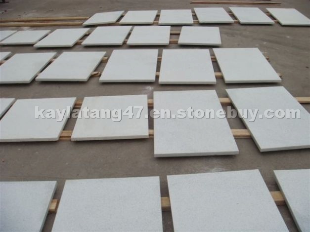 Bush Hammered Pure White Marbles