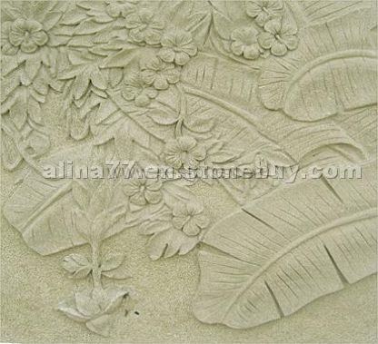 Yellow sandstone embossment