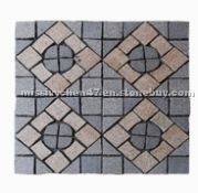 Granite paving stone on mesh