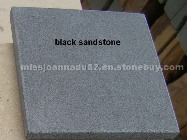 Black sandstone honed Black sandstone honed