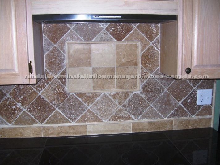 Travertine Kitchen Backsplashes