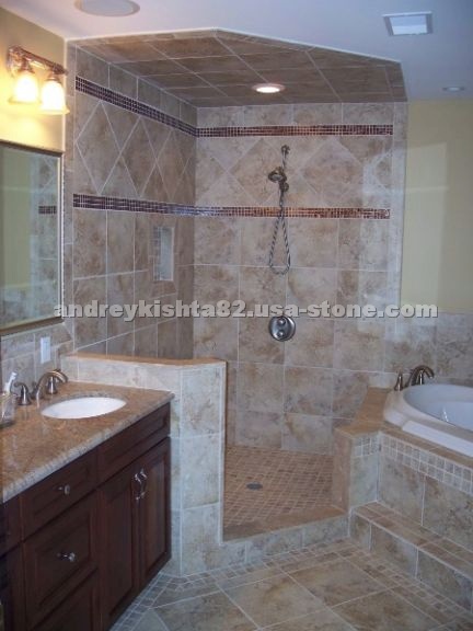 Travertine Wall Tile, Bath Design