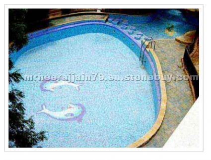 Glass Mosaic Tiles, Swimming Pool