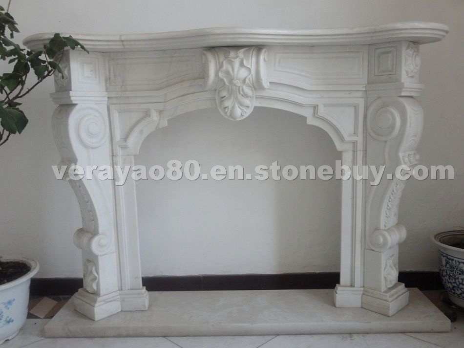 stone fireplace (marble)
