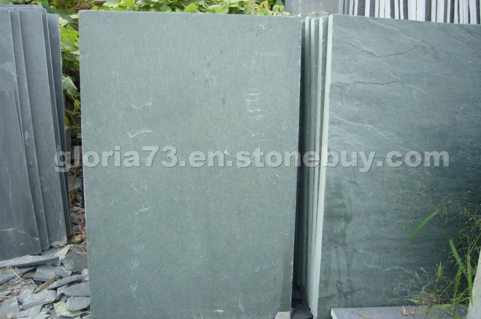 Green flooring slate tile