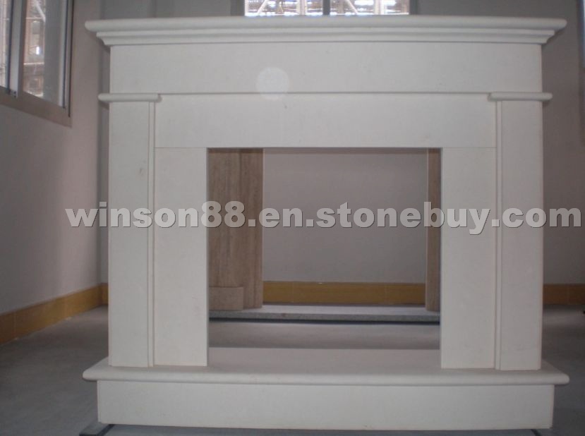 Fireplace with China White Sandstone