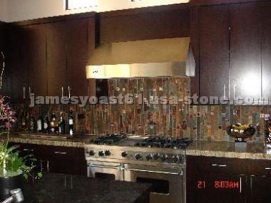Rust Slate Backsplashes, Kitchen Design