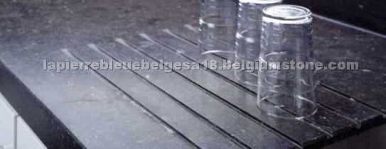 Black Honed countertop-Belgian Blue Stone