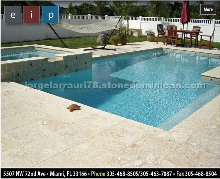 Coral Stone Pool Coping