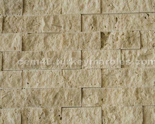 light travertine split face