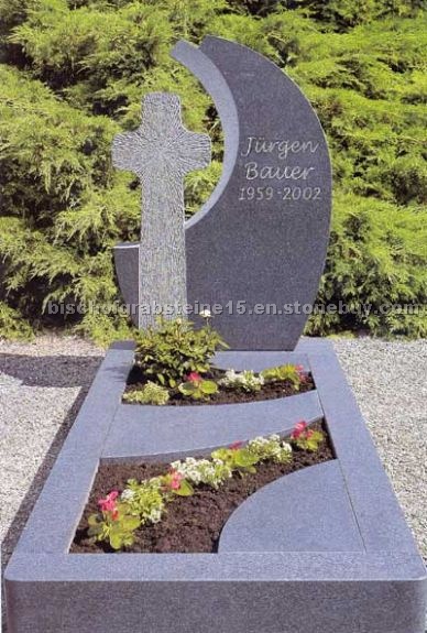 Black Granite Tombstone