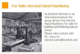Machinery  for cutting and finishing natural stone