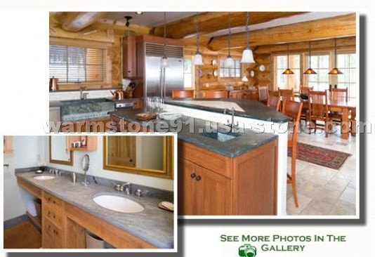 Kivia Blue Light Soapstone Countertop