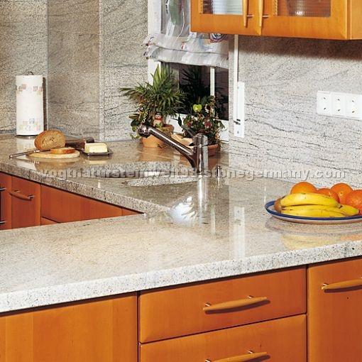 Kitchen worktops -Imperial White granite