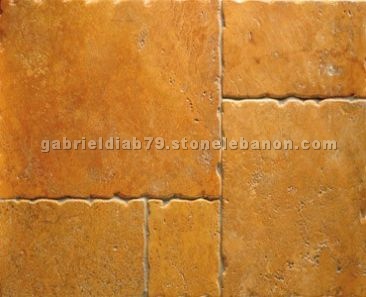 Giallo Travertine Antiqued