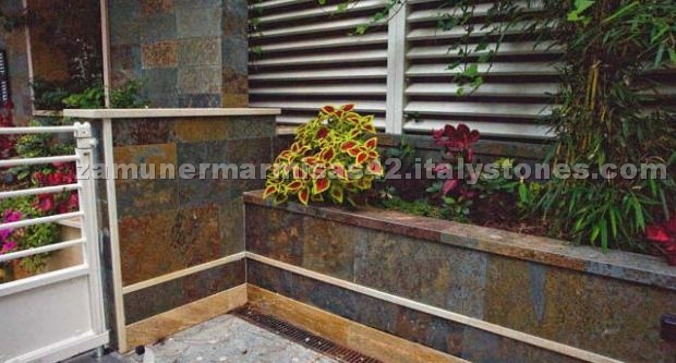 Autumn Leaf slate outdoor faces Autumn Leaf slate outdoor faces