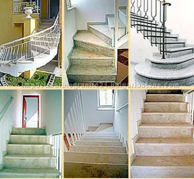 Granite, marble, limestone stairs and steps