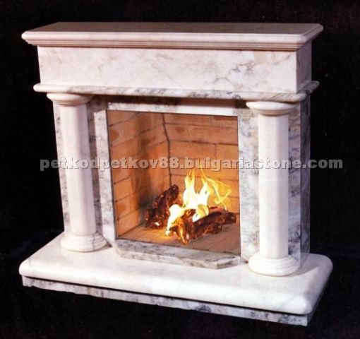 Marble, limestone fireplaces