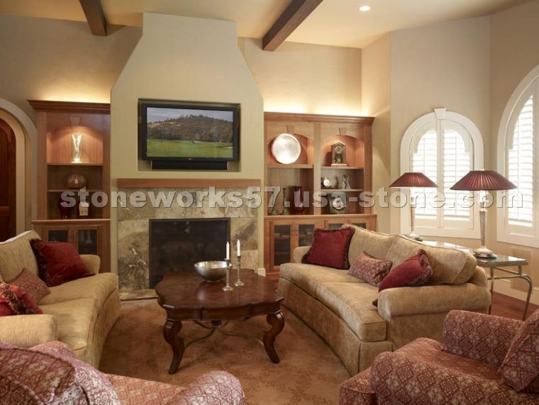 Travertine Fireplace Mantel
