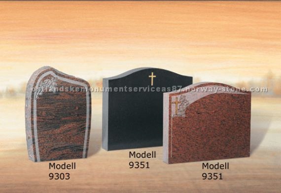 Tombstones Multicolor, black granite, Vanga Red gr