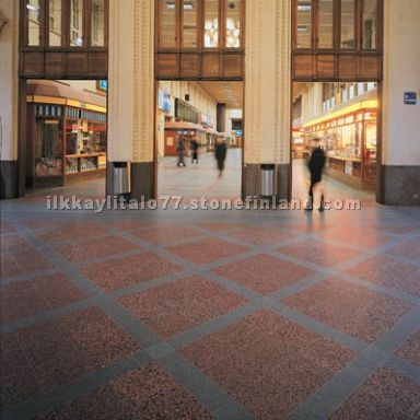 Granite floor tiles