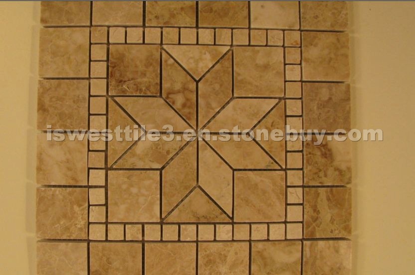 Light Emperador Marble mosaic