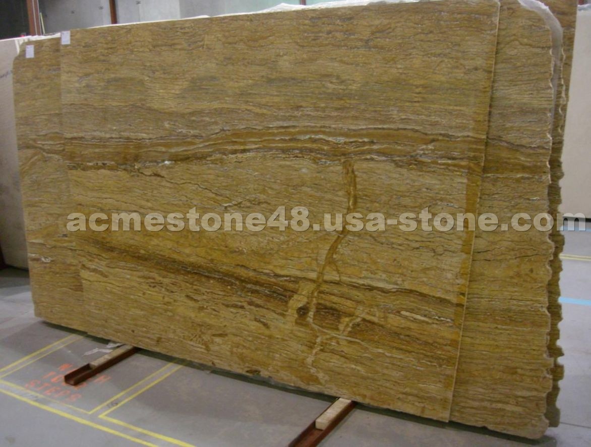 Walnut (Tobaccao) Travertine Vein Cut 2cm