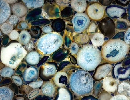 Blue Agate Artificial Stone