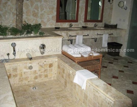 Coral Stone Bath Tub