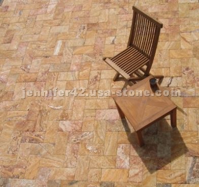 Antiqued Travertine Stone Pavers