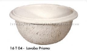 Lavabo Priamo- Carved stone sinks