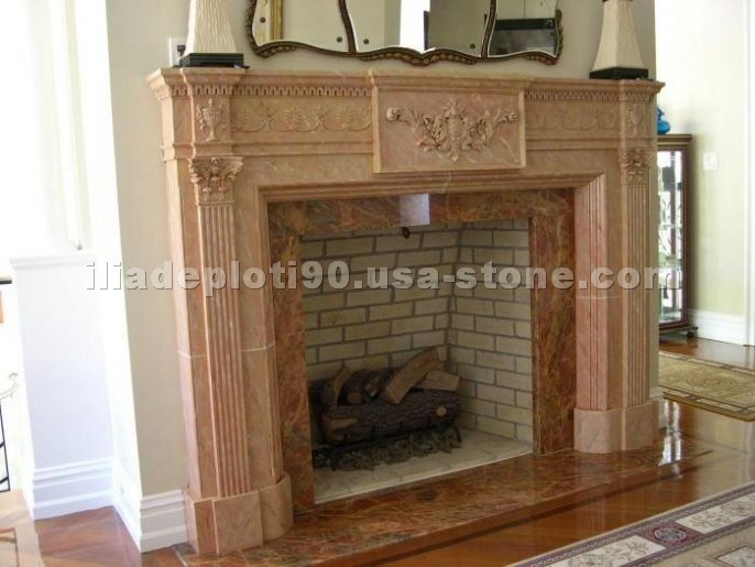 Fireplaces in Marble, Travertine, Limestone